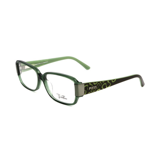 Emilio Pucci Olive Plastic Frames by Emilio Pucci