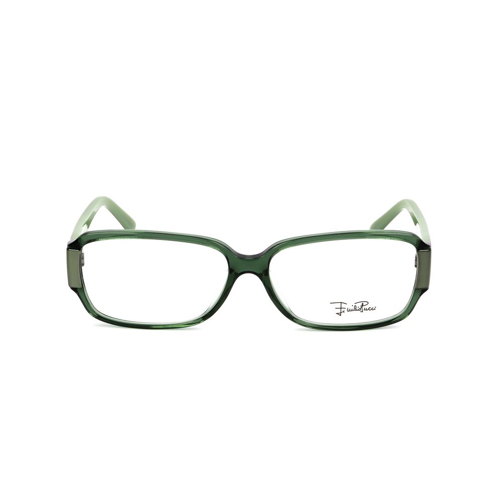 Emilio Pucci Olive Plastic Frames by Emilio Pucci