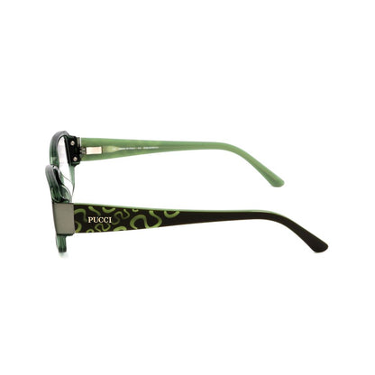 Emilio Pucci Olive Plastic Frames by Emilio Pucci