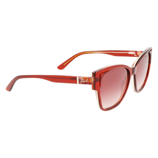 Karl Lagerfeld Orange Acetate Sunglasses by Karl Lagerfeld