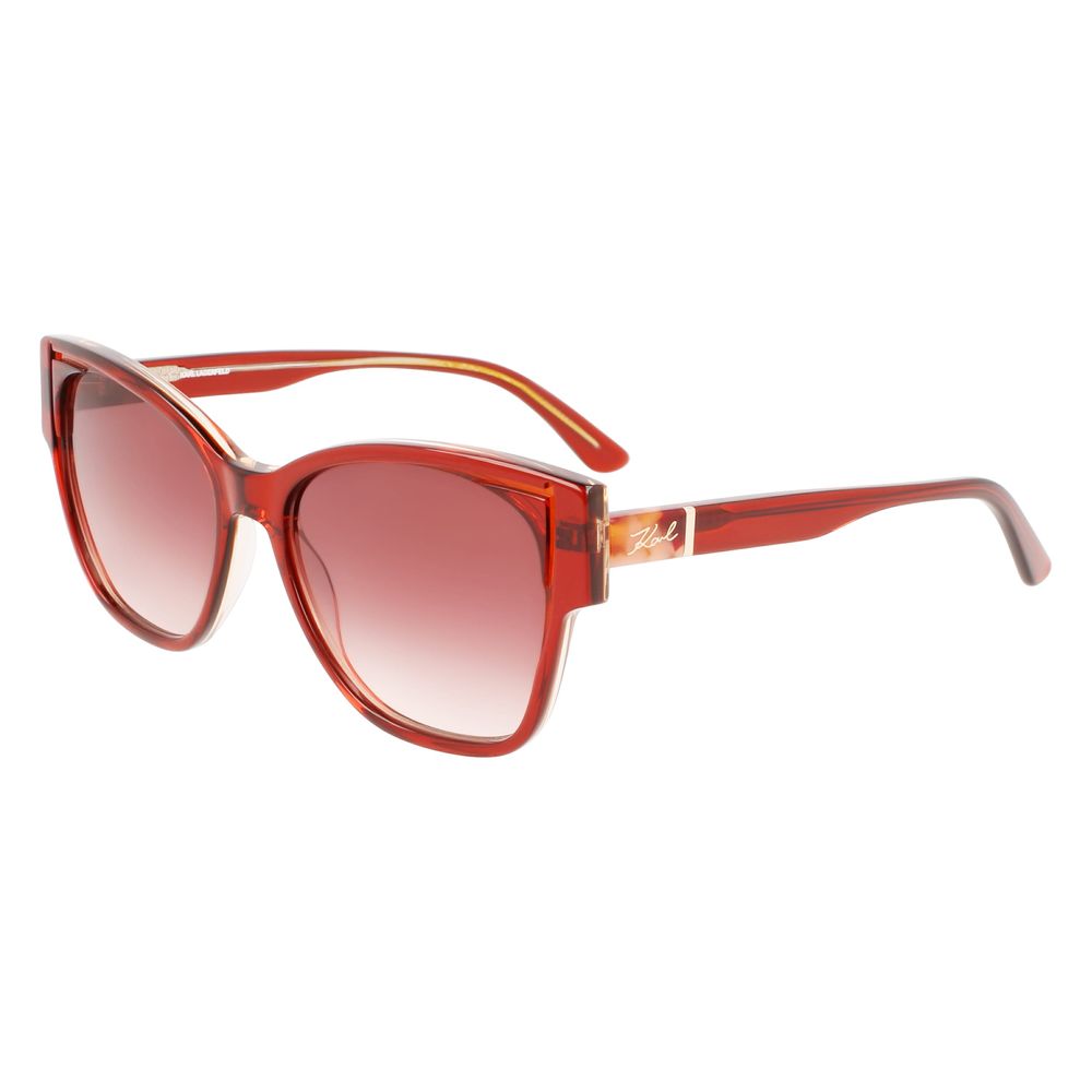 Karl Lagerfeld Orange Acetate Sunglasses by Karl Lagerfeld