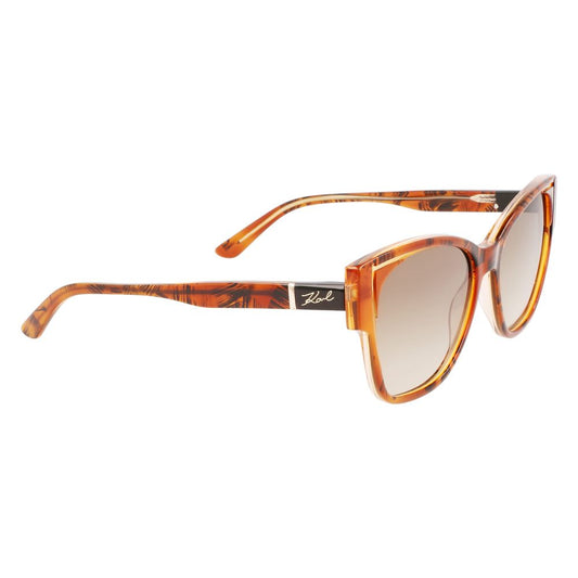 Karl Lagerfeld Orange Acetate Sunglasses by Karl Lagerfeld