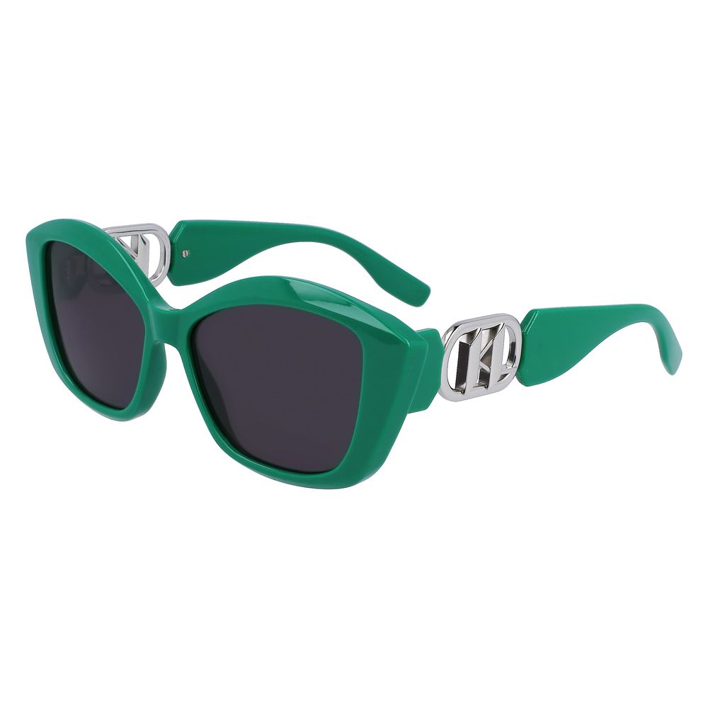 Karl Lagerfeld Green Injected Sunglasses by Karl Lagerfeld