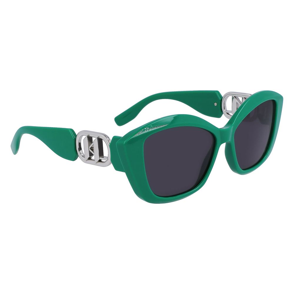 Karl Lagerfeld Green Injected Sunglasses by Karl Lagerfeld