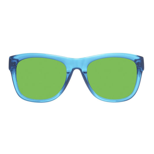 Lunettes de soleil Just Cavalli en cuir de veau bleu