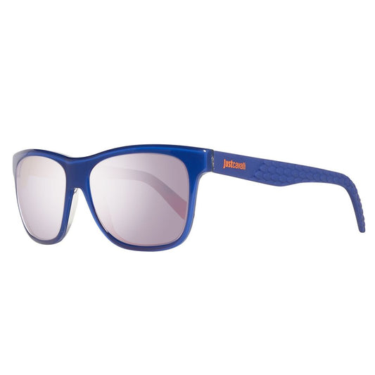Lunettes de soleil en plastique bleu Just Cavalli