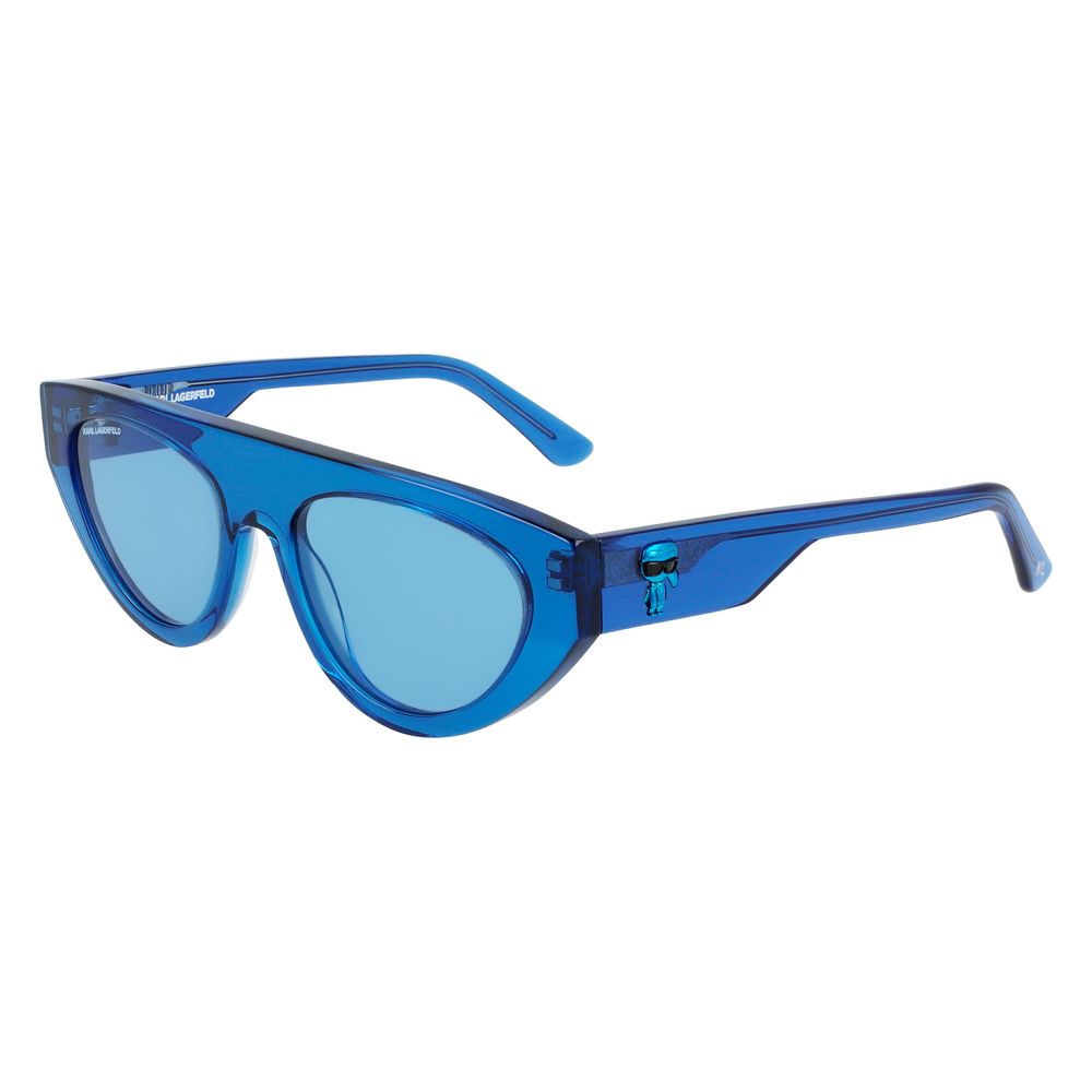 Karl Lagerfeld Blue Acetate Sunglasses by Karl Lagerfeld