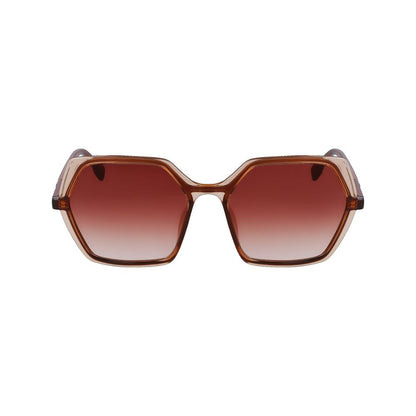 Karl Lagerfeld Brown Injected Sunglasses by Karl Lagerfeld
