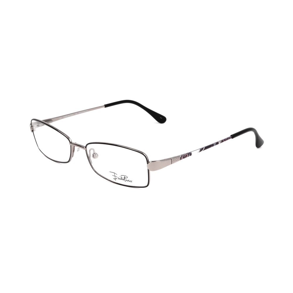Emilio Pucci Gray Metal Frames by Emilio Pucci