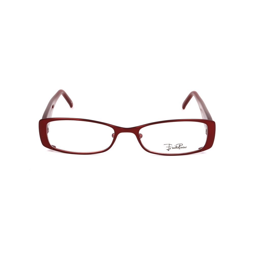 Emilio Pucci Red Metal Frames by Emilio Pucci