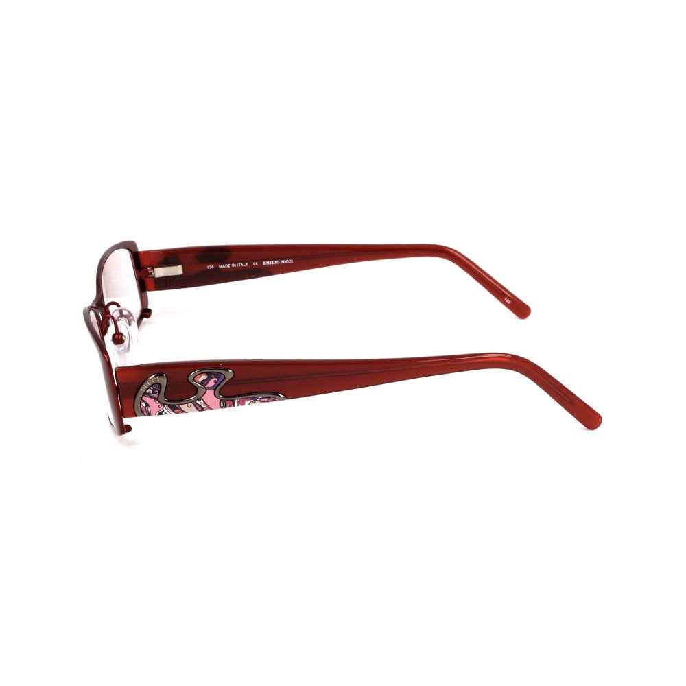 Emilio Pucci Red Metal Frames by Emilio Pucci