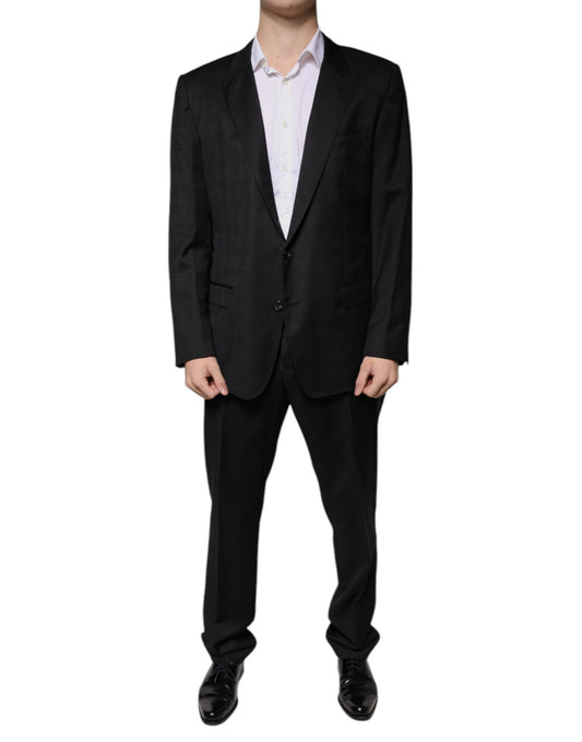 Costume formel simple boutonnage en laine noire Dolce &amp; Gabbana