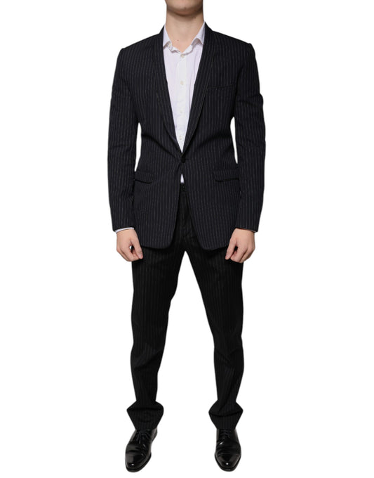 Costume formel à simple boutonnage et rayures noires Dolce &amp; Gabbana
