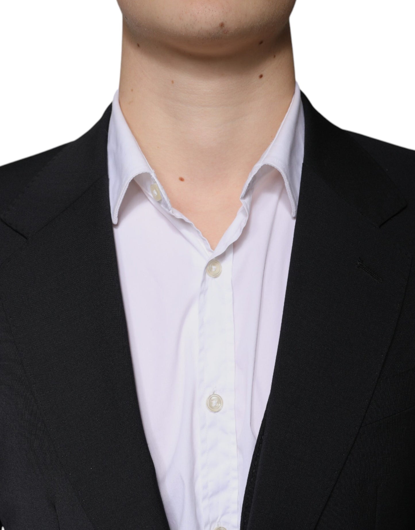 Dolce & Gabbana Black Wool 3 Piece Slim Fit Formal Men Suit by Dolce & Gabbana