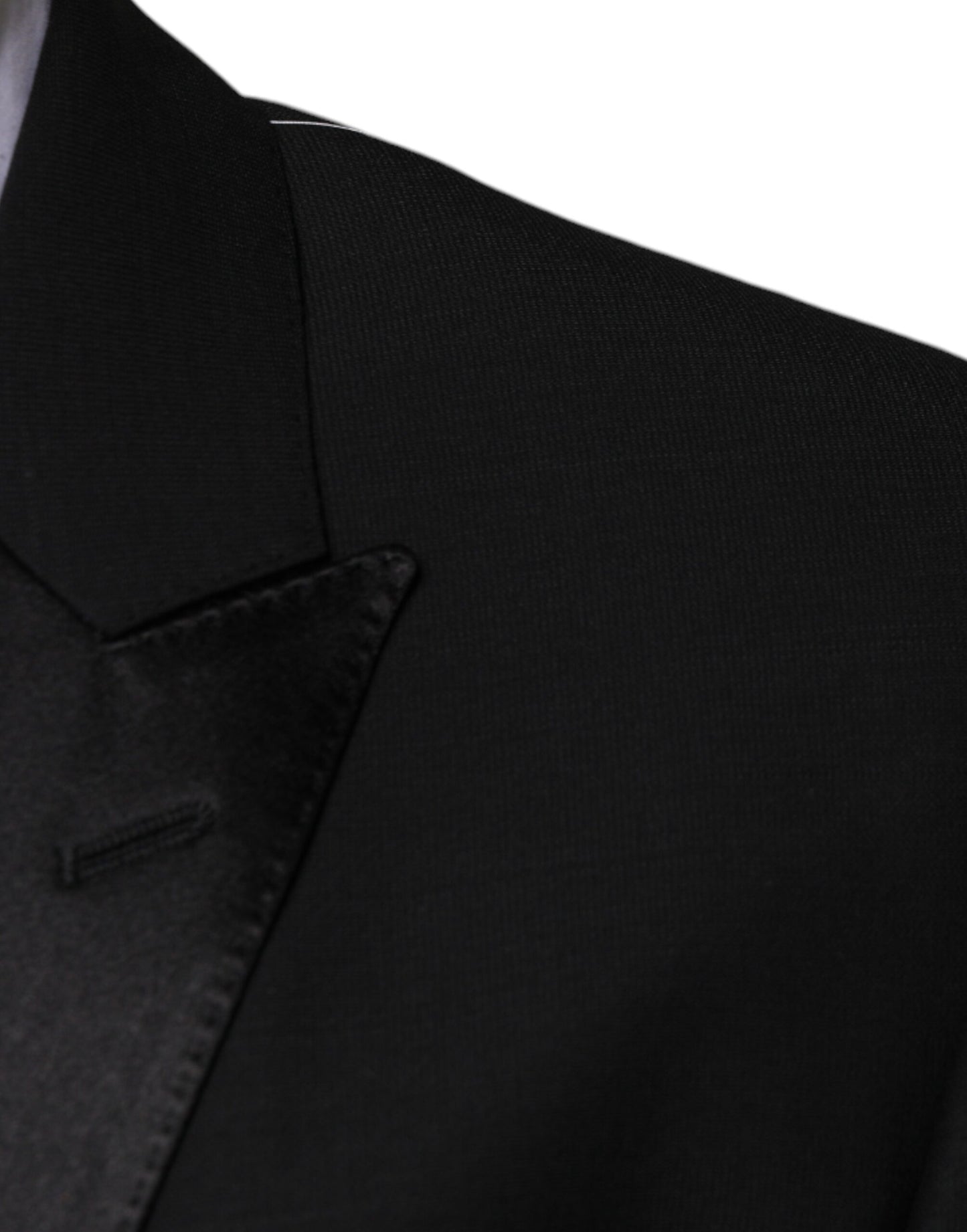 Dolce & Gabbana Black Wool 3 Piece Slim Fit Formal Suit by Dolce & Gabbana