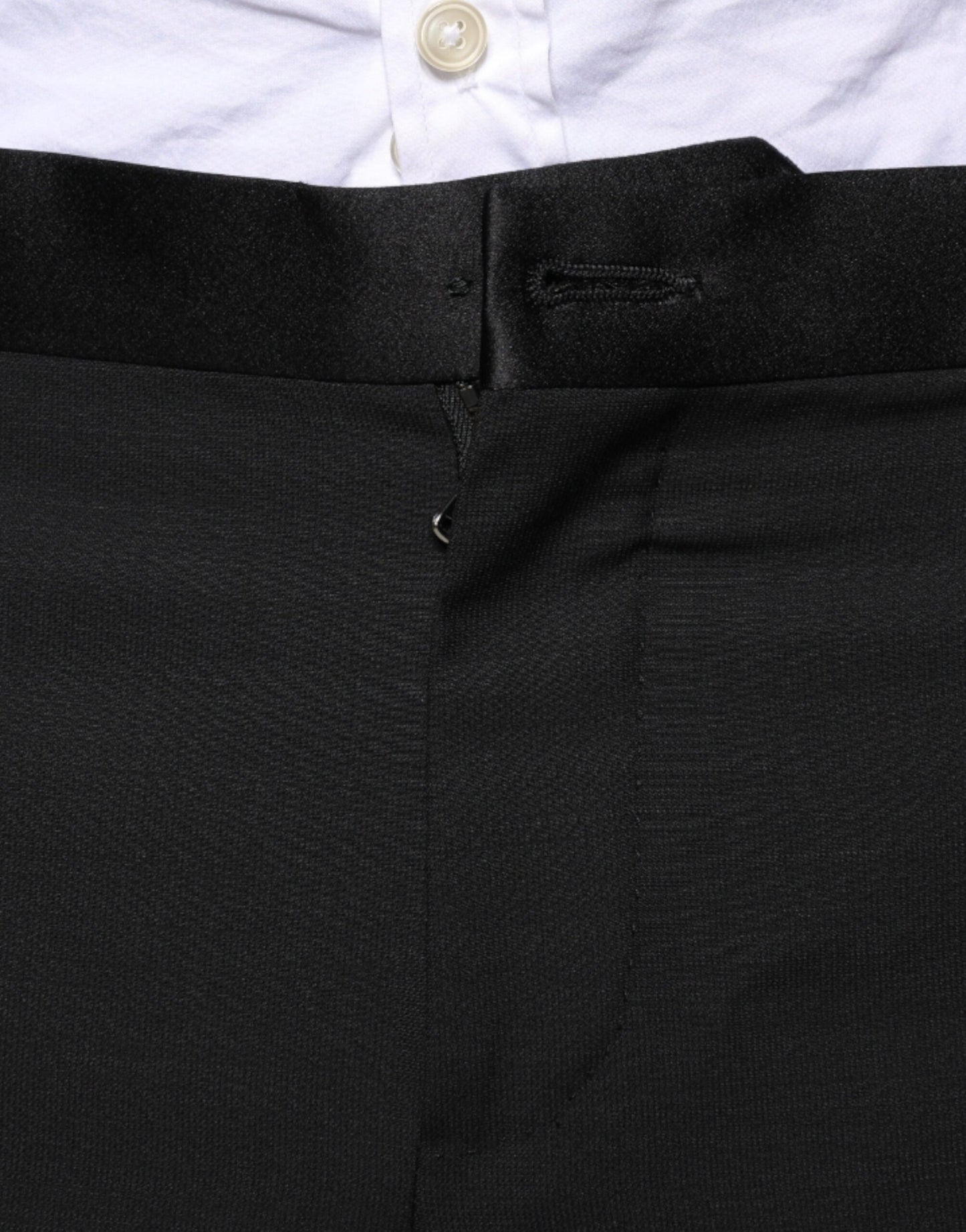 Dolce & Gabbana Black Wool 3 Piece Slim Fit Formal Suit by Dolce & Gabbana