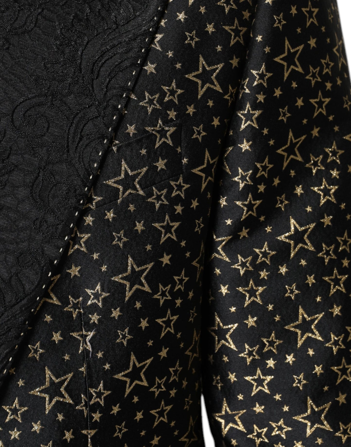 Dolce & Gabbana Black Stars Jacquard SICILIA 2 Piece Suit by Dolce & Gabbana