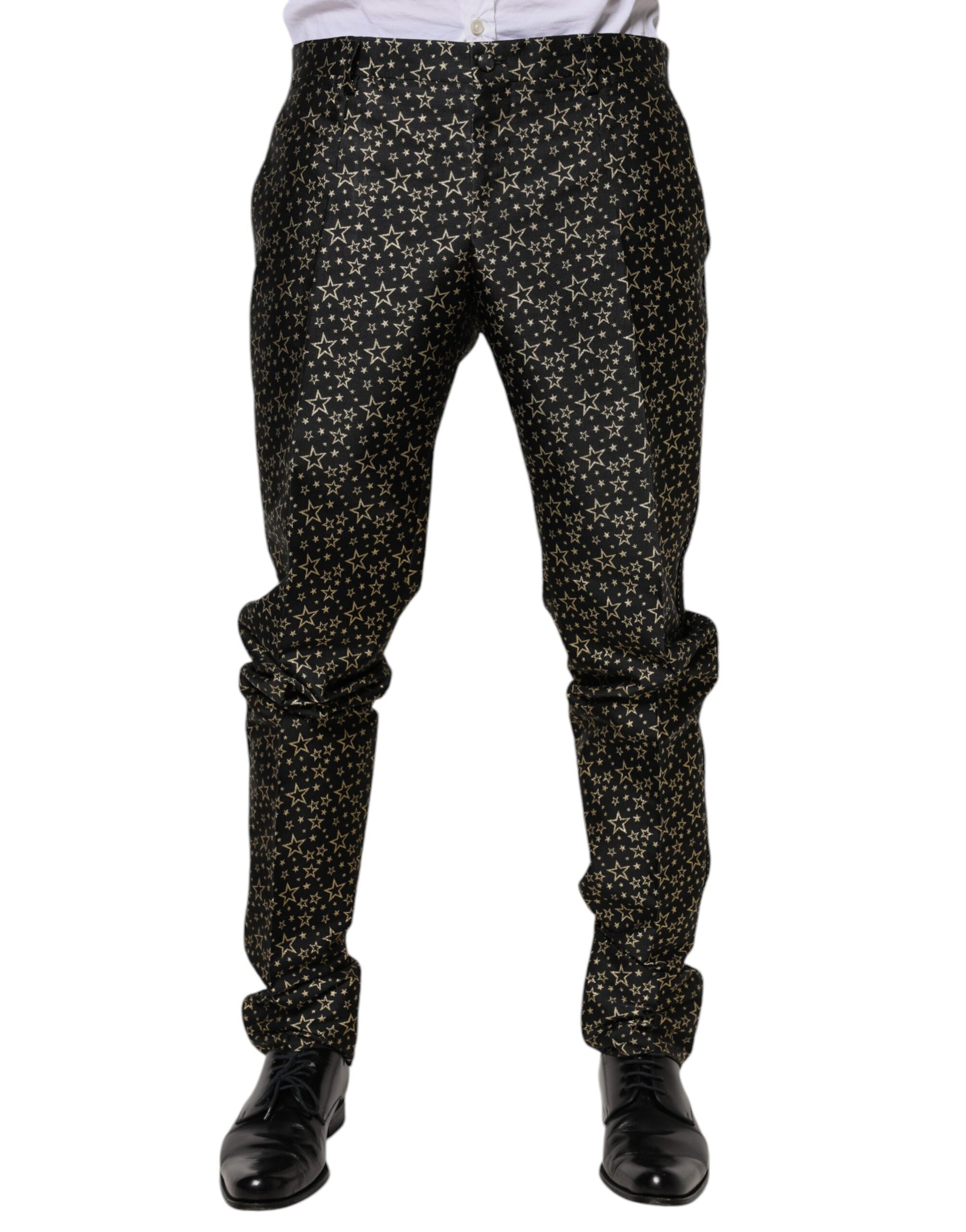 Dolce & Gabbana Black Stars Jacquard SICILIA 2 Piece Suit by Dolce & Gabbana