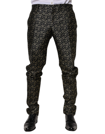 Dolce & Gabbana Black Stars Jacquard SICILIA 2 Piece Suit by Dolce & Gabbana