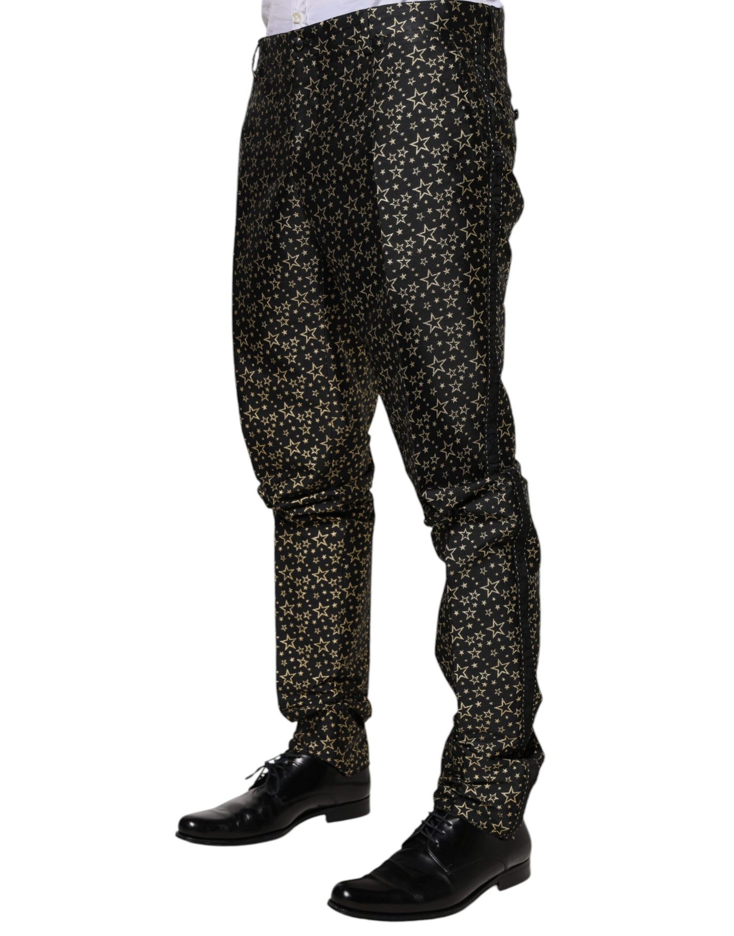 Dolce & Gabbana Black Stars Jacquard SICILIA 2 Piece Suit by Dolce & Gabbana