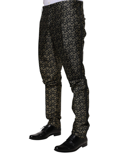 Dolce & Gabbana Black Stars Jacquard SICILIA 2 Piece Suit by Dolce & Gabbana