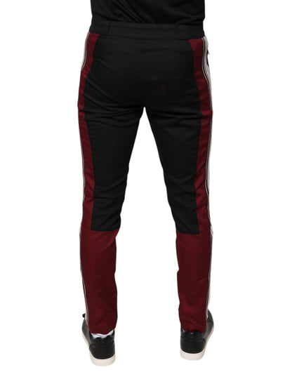 Dolce & Gabbana Multicolor Stripe Skinny Cotton Pants by Dolce & Gabbana