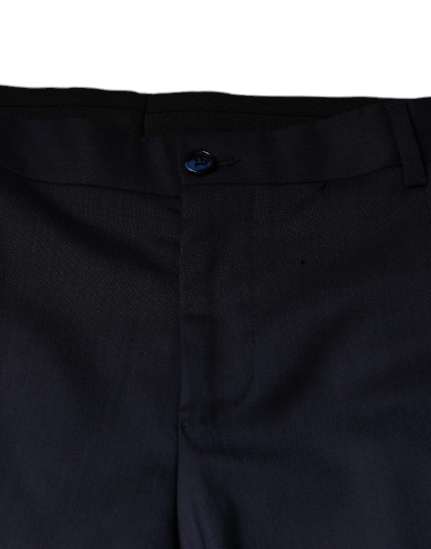 Dolce & Gabbana Blue Wool Skinny Formal Dress Pants by Dolce & Gabbana