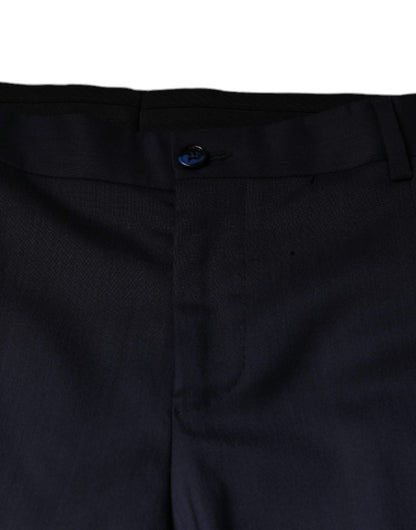 Dolce & Gabbana Blue Wool Skinny Formal Dress Pants by Dolce & Gabbana