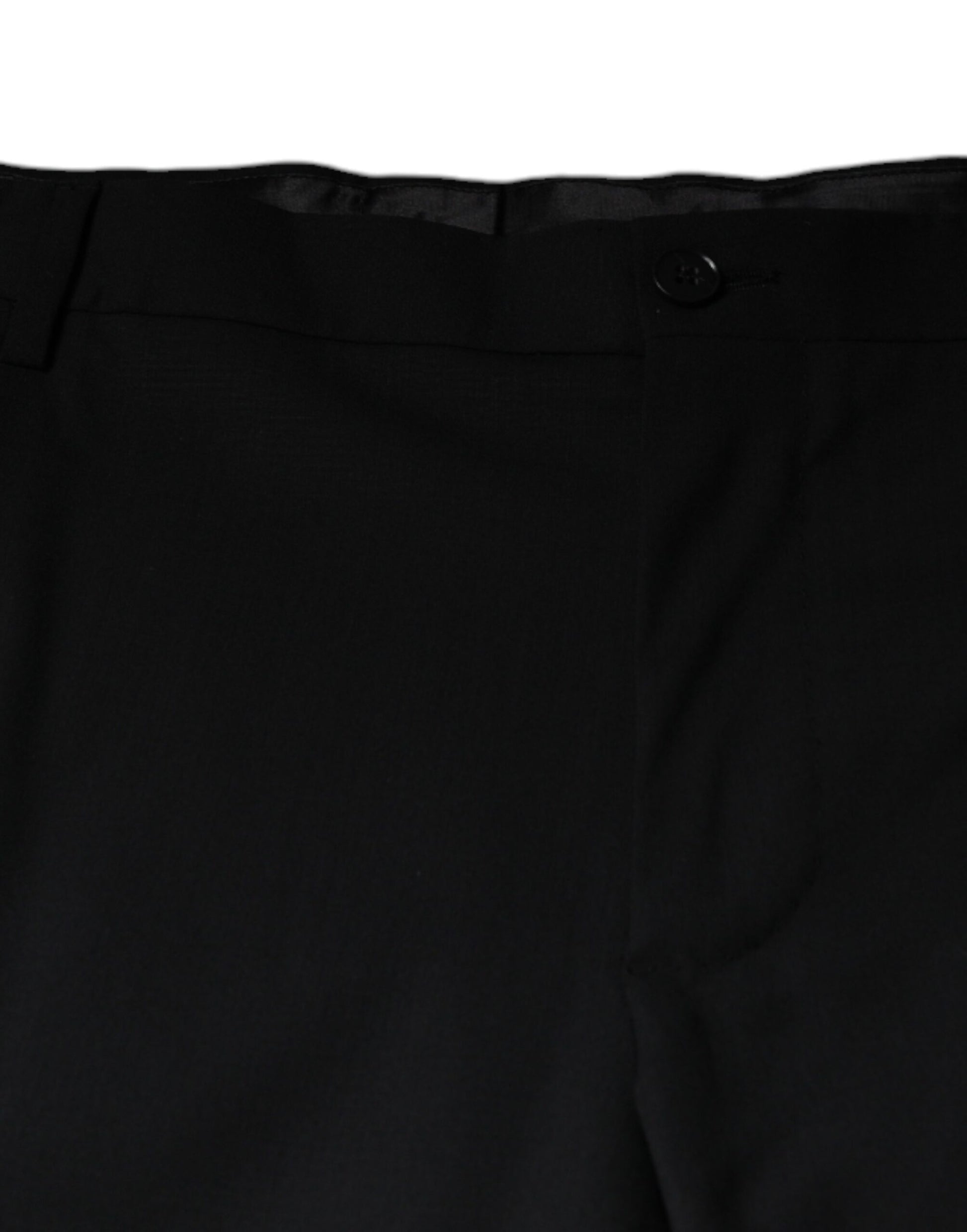 Dolce & Gabbana Black Wool Men Formal Dress Pants by Dolce & Gabbana