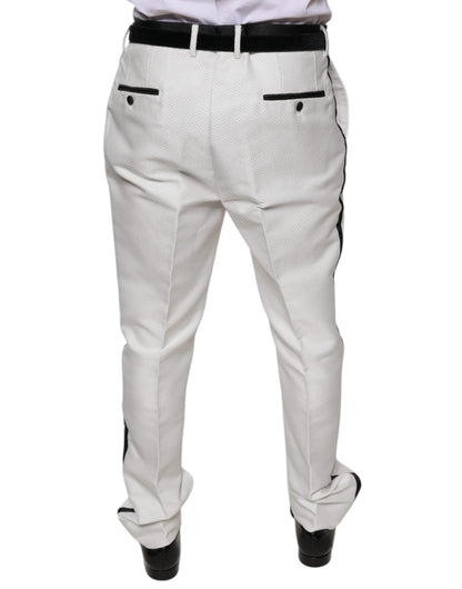 Dolce & Gabbana White Polyester Formal Dress Pants by Dolce & Gabbana
