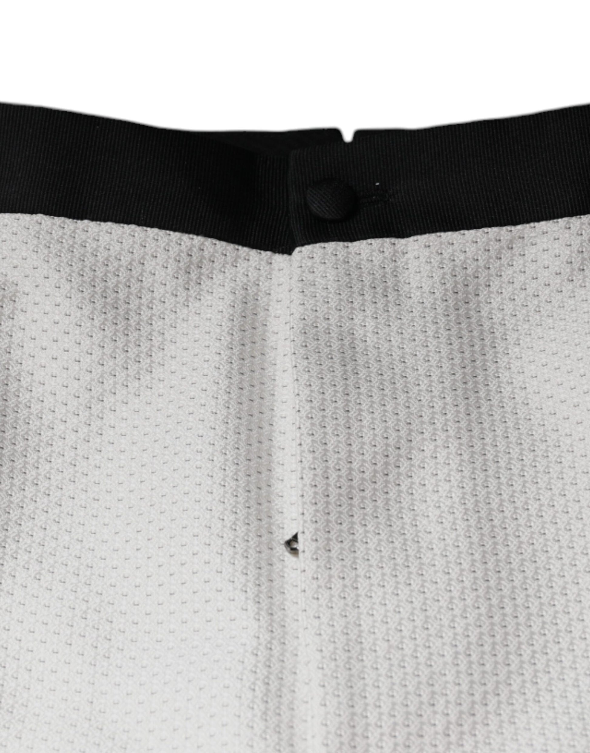 Dolce & Gabbana White Polyester Formal Dress Pants by Dolce & Gabbana