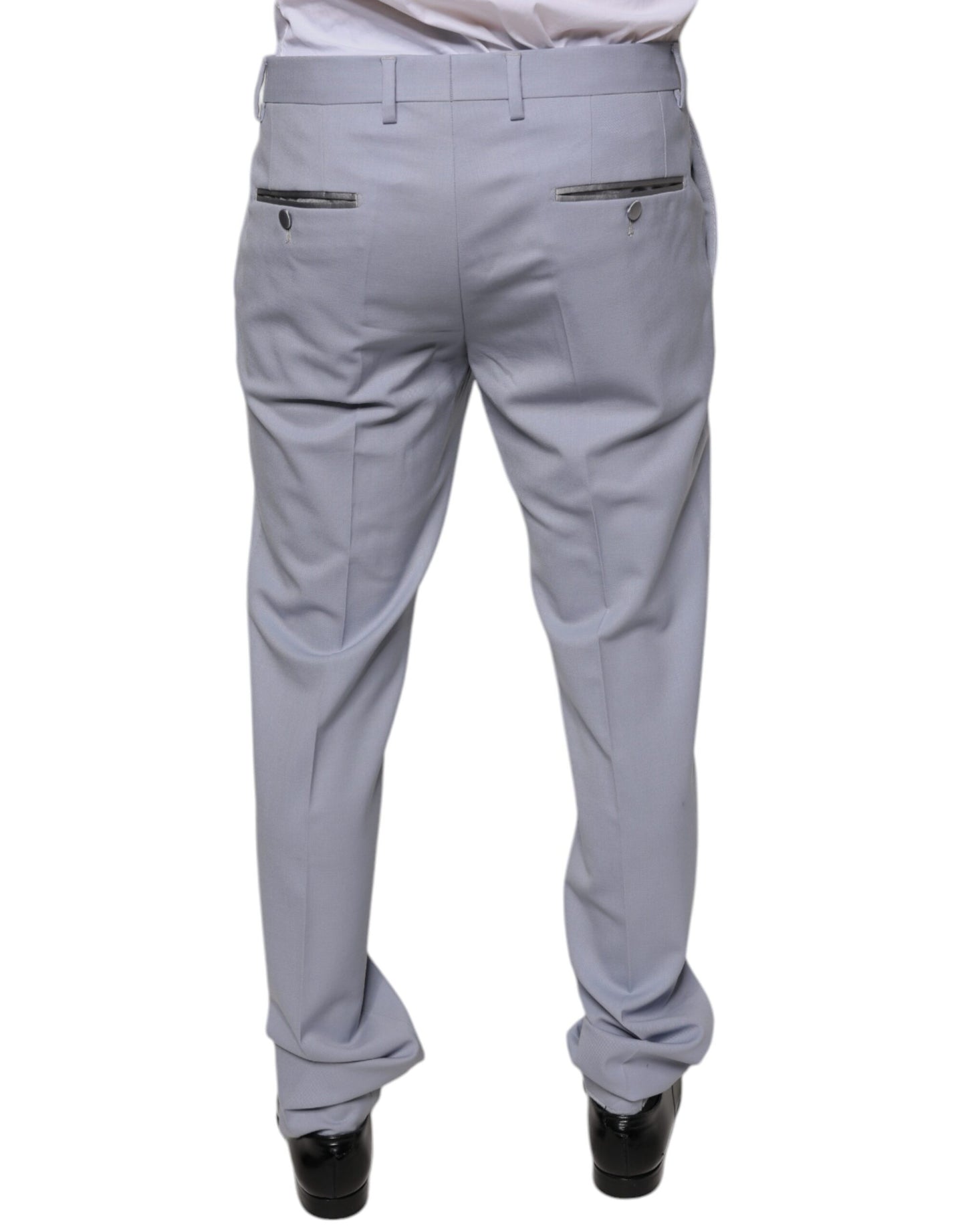 Dolce & Gabbana Light Gray Wool Formal Dress Pants by Dolce & Gabbana