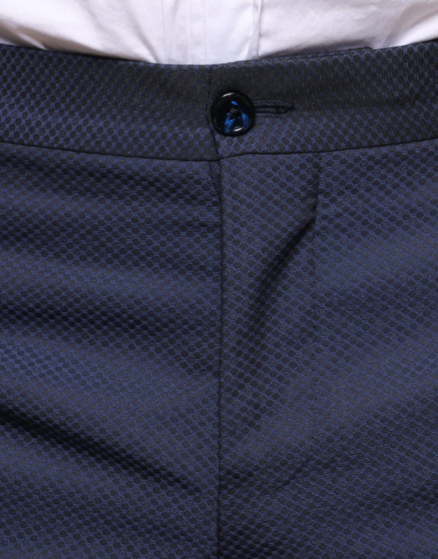 Dolce & Gabbana Blue Polyester Formal Tuxedo Pants by Dolce & Gabbana