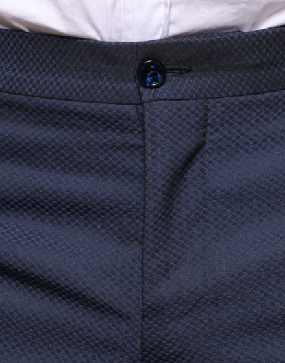 Dolce & Gabbana Blue Polyester Formal Tuxedo Pants by Dolce & Gabbana