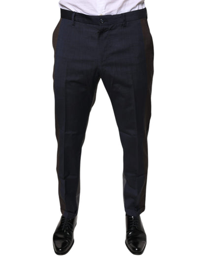 Dolce & Gabbana Black Cotton Wool Formal Dress Pants by Dolce & Gabbana