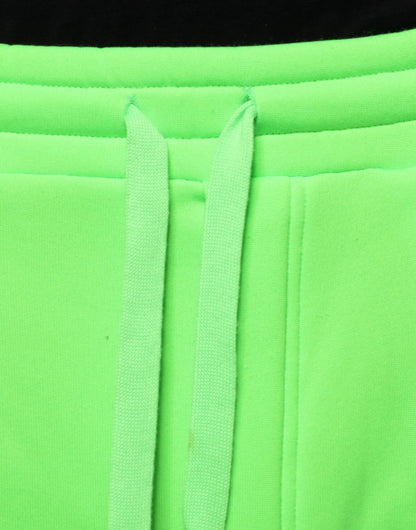 Dolce & Gabbana Neon Green Polyester Cargo Jogger Sweatpants Pants by Dolce & Gabbana