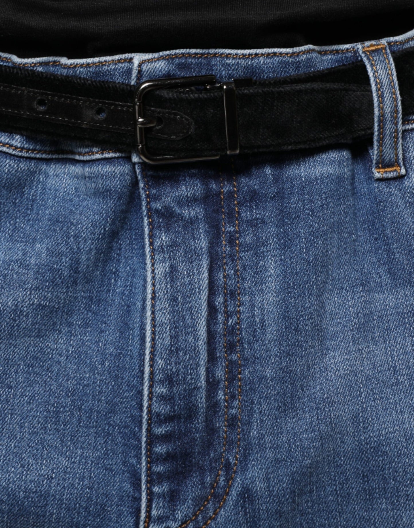 Dolce & Gabbana Blue Washed Cotton Stretch Men Denim Jeans by Dolce & Gabbana