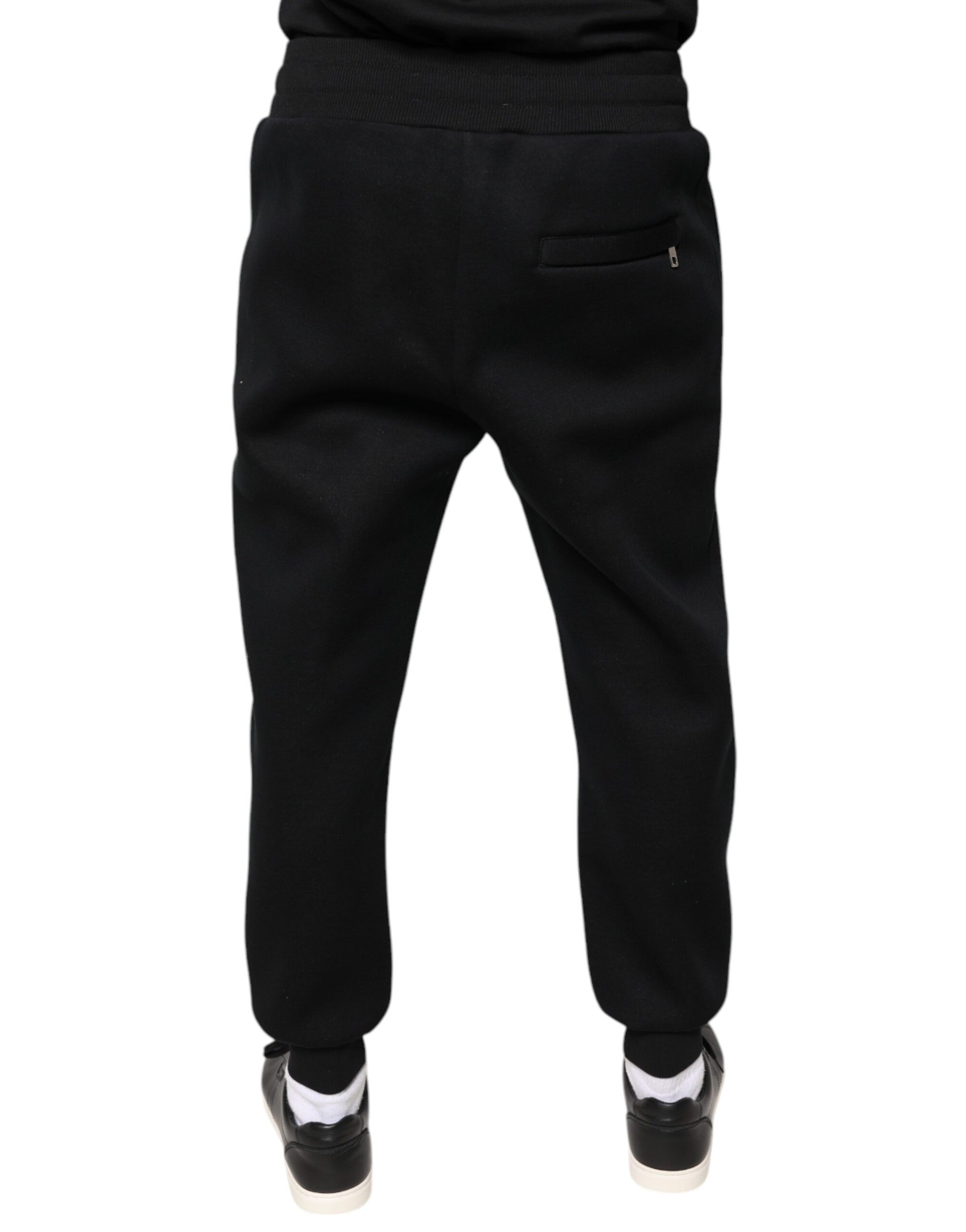 Dolce & Gabbana Black Modal DG Logo Jogger Men Sweatpants Pants by Dolce & Gabbana