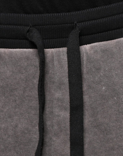Dolce & Gabbana Gray Cotton Jogger Jogging Pants by Dolce & Gabbana