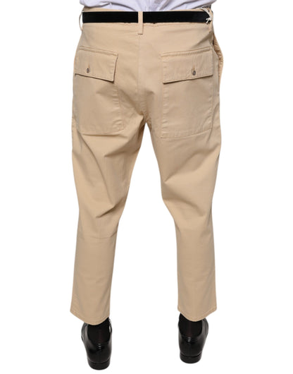 Don The Fuller Beige HOUSTON Men Cropped Dress Pants by Don The Fuller