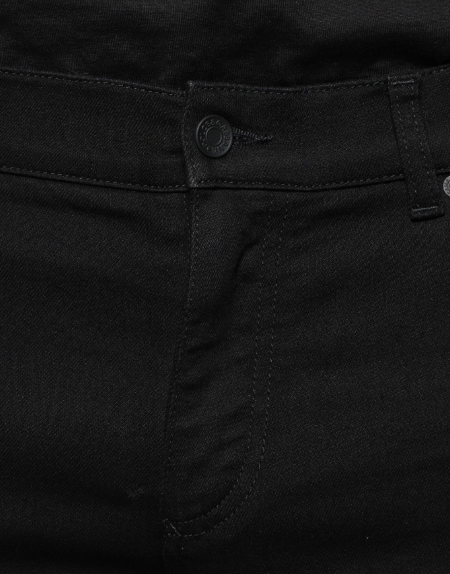 Dolce & Gabbana Black Cotton Stretch Skinny Men Denim Jeans by Dolce & Gabbana