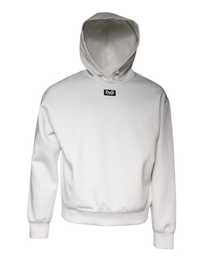 Sweat-shirt à capuche blanc Dolce &amp; Gabbana avec logo D&amp;G pour homme