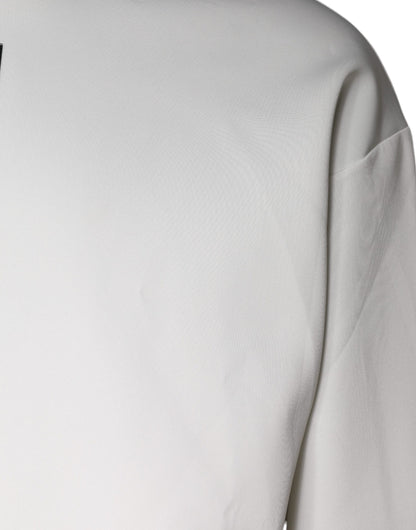 Sweat-shirt à capuche blanc Dolce &amp; Gabbana avec logo D&amp;G pour homme