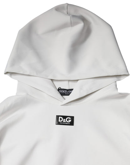 Sweat-shirt à capuche blanc Dolce &amp; Gabbana avec logo D&amp;G pour homme