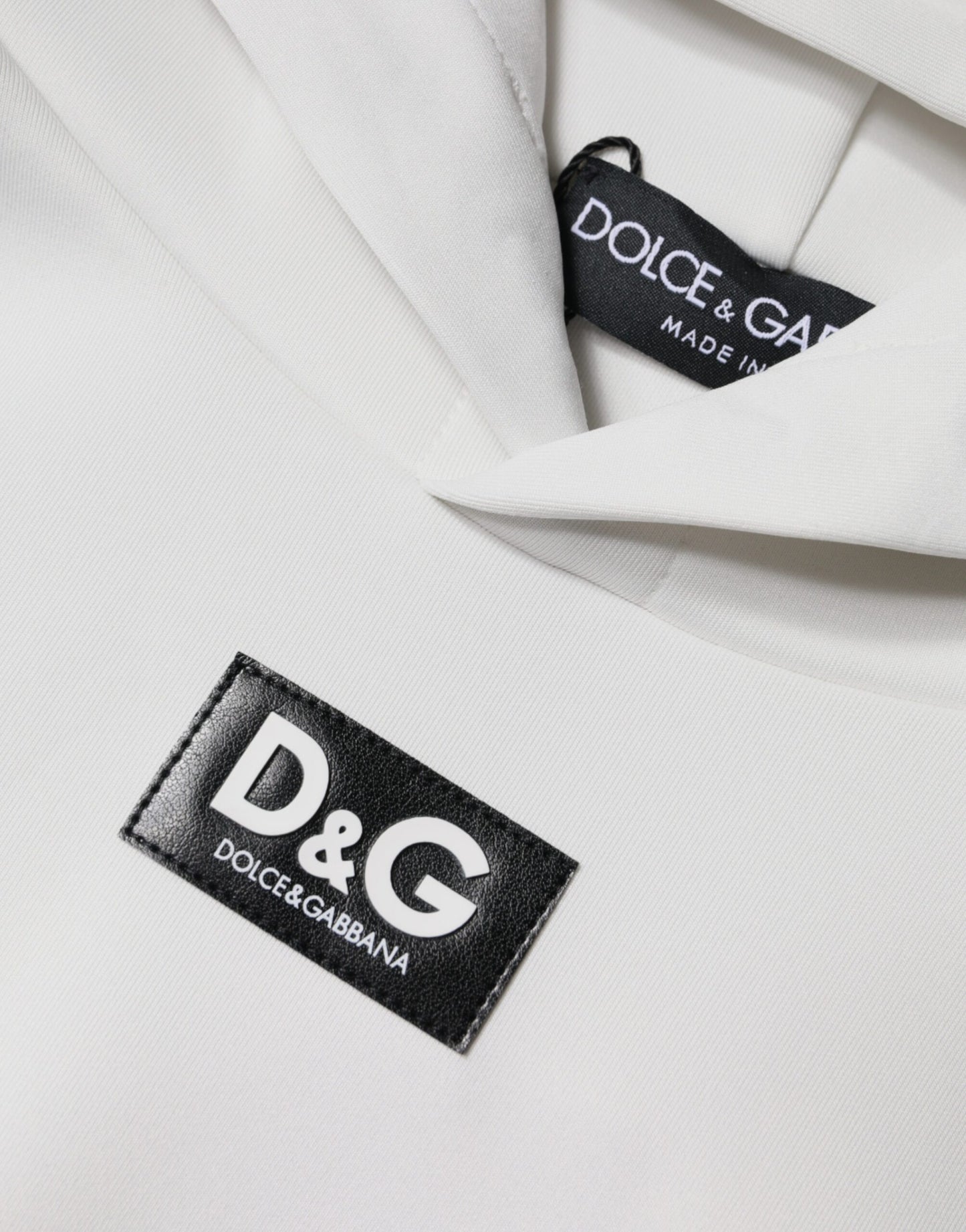 Sweat-shirt à capuche blanc Dolce &amp; Gabbana avec logo D&amp;G pour homme