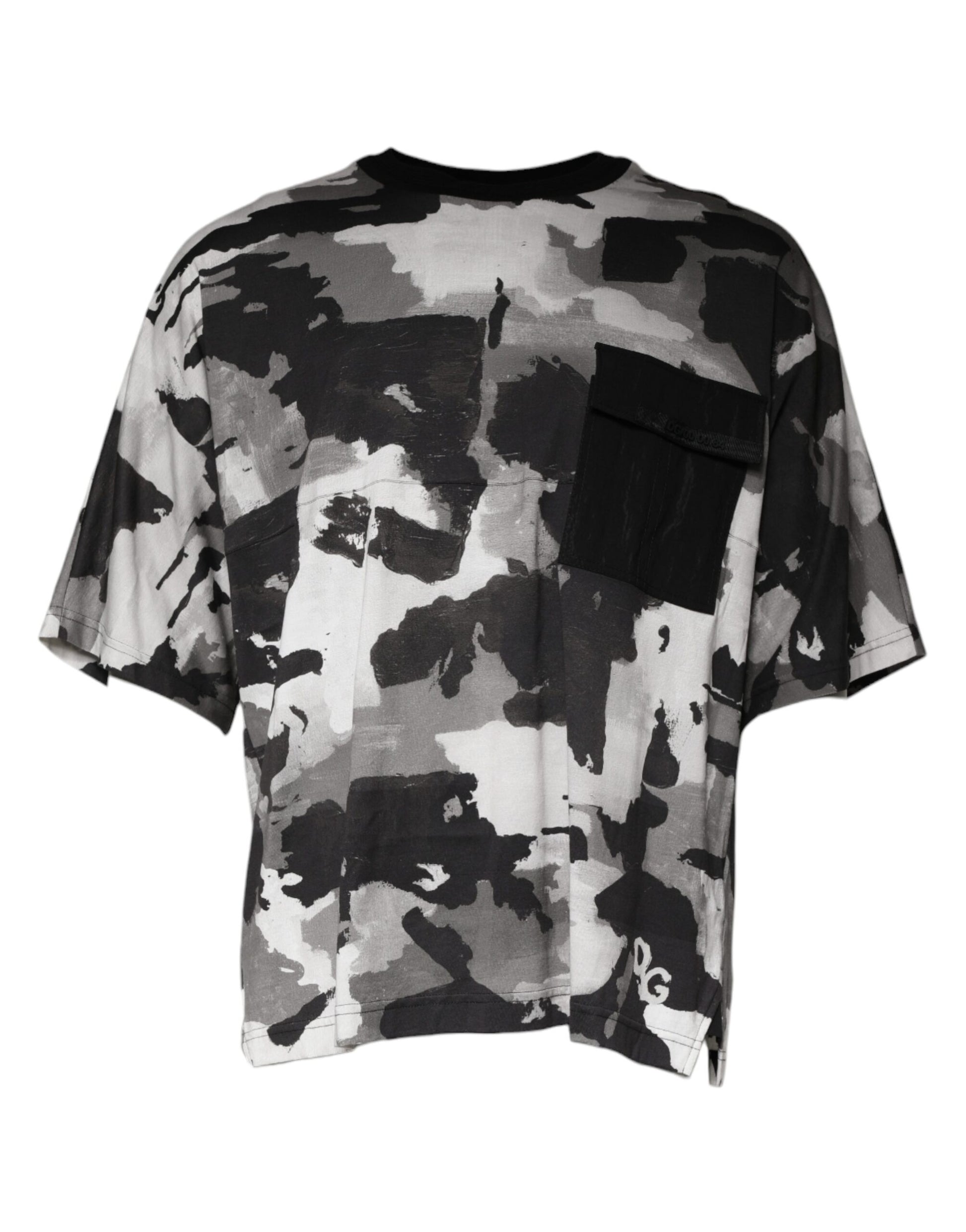 Dolce & Gabbana Multicolor Camouflage Cotton Crewneck T-shirt by Dolce & Gabbana