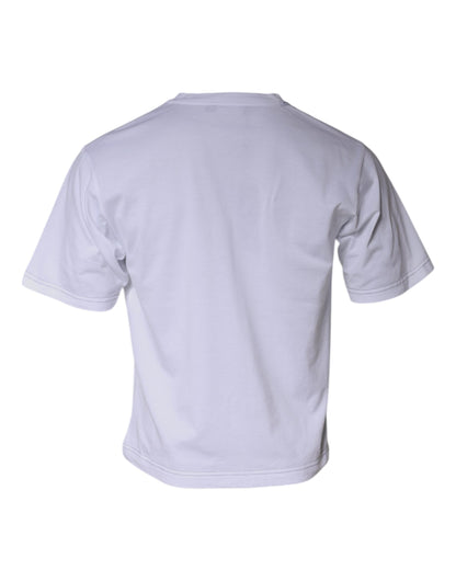 Dolce & Gabbana White DG Logo Cotton Shorts Sleeves T-shirt by Dolce & Gabbana