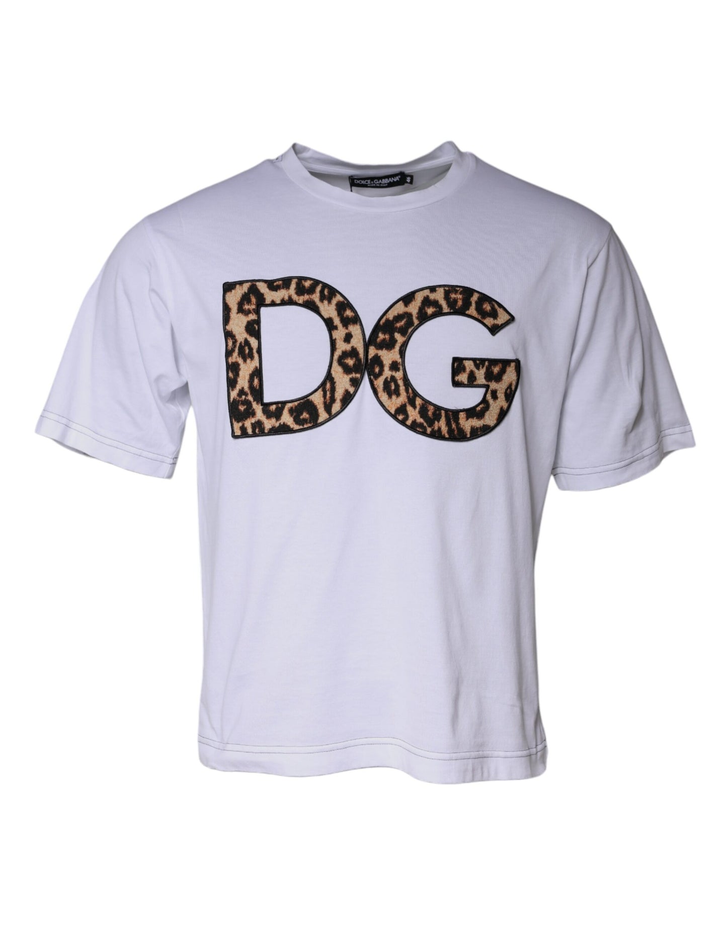 Dolce & Gabbana White DG Logo Cotton Shorts Sleeves T-shirt by Dolce & Gabbana