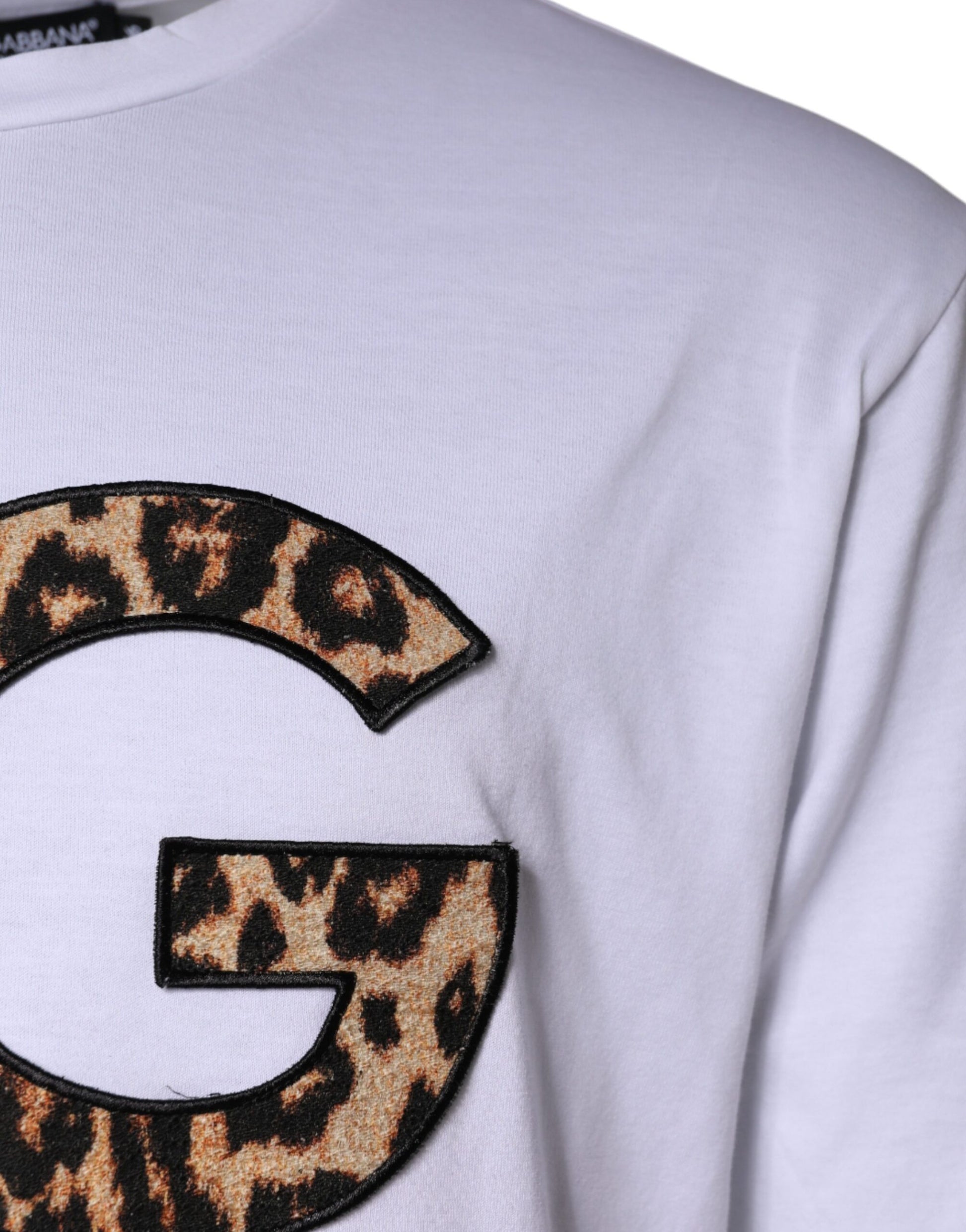Dolce & Gabbana White DG Logo Cotton Shorts Sleeves T-shirt by Dolce & Gabbana