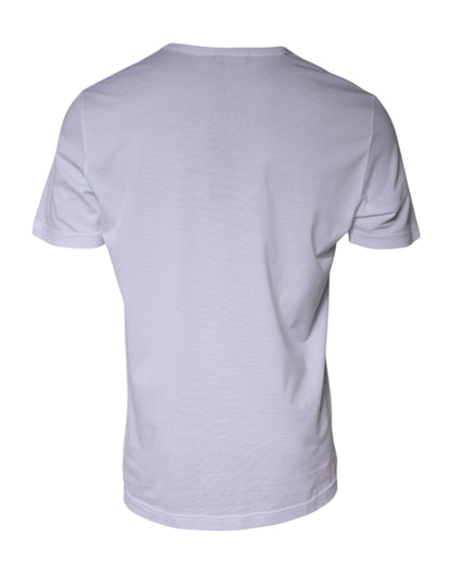 Dolce & Gabbana White Paradiso Cotton Shorts Sleeves T-shirt by Dolce & Gabbana